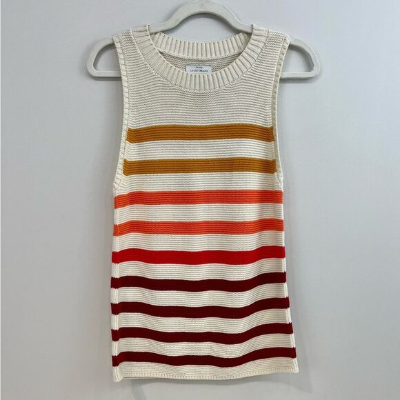 Lucky Brand Ombre Striped Sweater Shell Tank Small - Picture 7 of 12